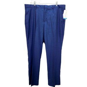 Perry Ellis Mens Portfolio Navy Slim Fit Dress Pants Size 38x30 New